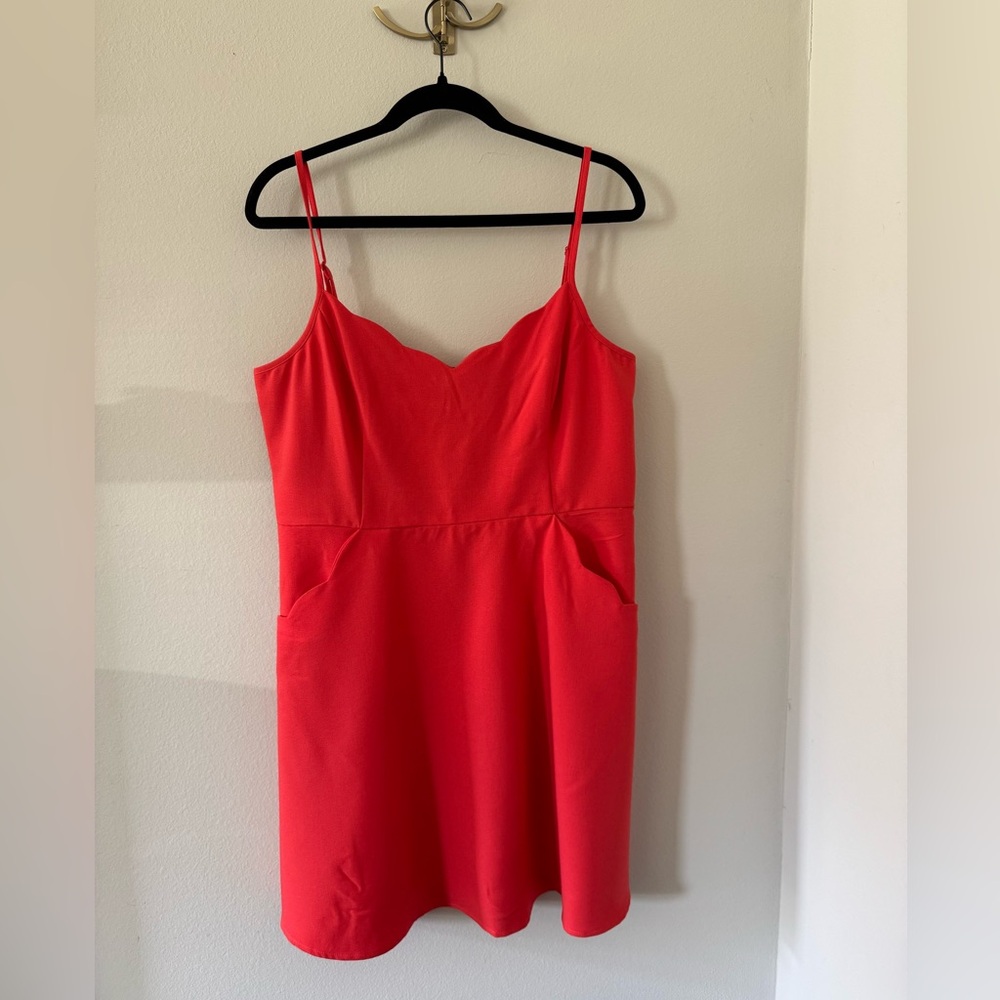 🍓Market & Spruce Red Spaghetti Strap Mini Sundress